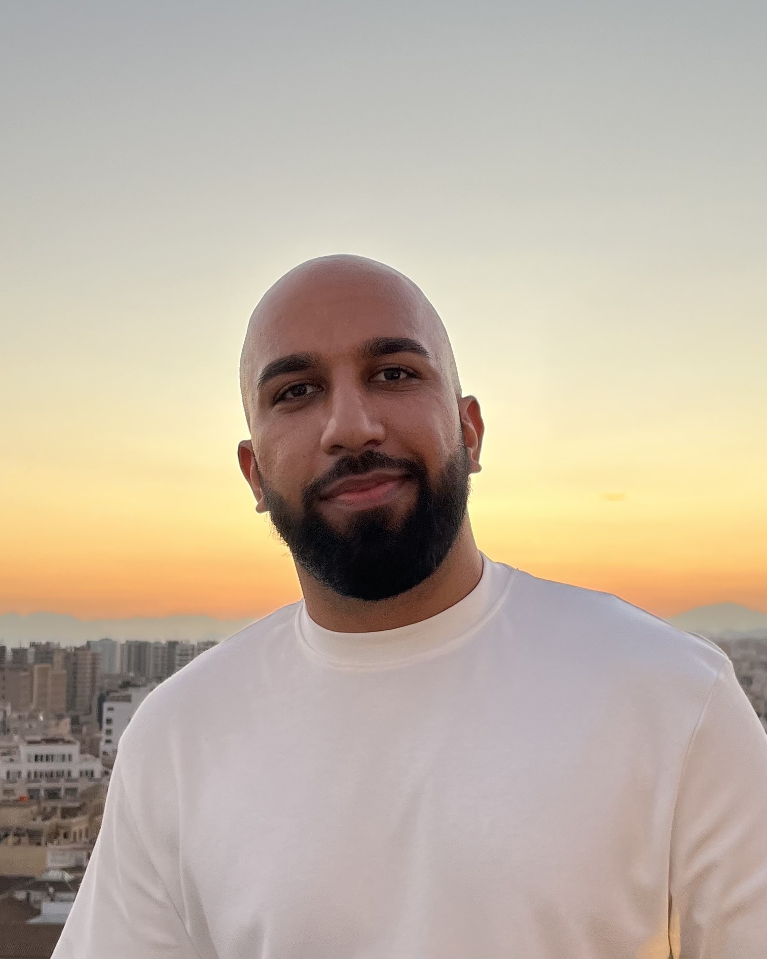 Portrait of Sidarth Mehra at sunset